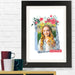 Holly-Hobbie-Be-The-Change-Floral-Border-Framed-Print