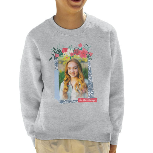 Holly-Hobbie-Be-The-Change-Floral-Border-Kids-Sweatshirt