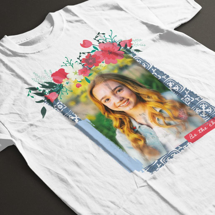 Holly-Hobbie-Be-The-Change-Floral-Border-Kids-T-Shirt