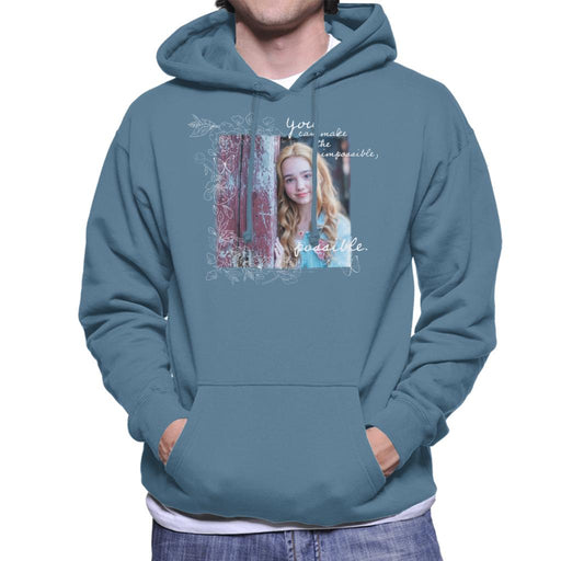 Holly-Hobbie-You-Can-Make-The-Impossible-Possible-White-Text-Mens-Hooded-Sweatshirt