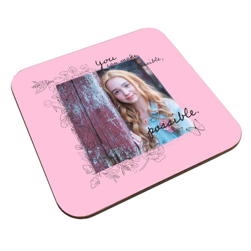 Holly-Hobbie-You-Can-Make-The-Impossible-Possible-Dark-Text-Coaster