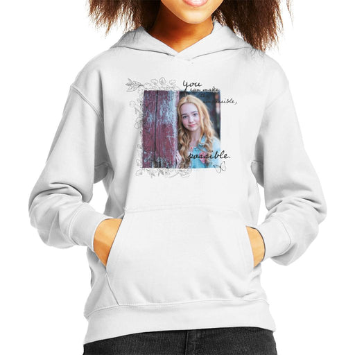 Holly-Hobbie-You-Can-Make-The-Impossible-Possible-Dark-Text-Kids-Hooded-Sweatshirt