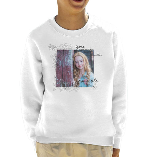 Holly-Hobbie-You-Can-Make-The-Impossible-Possible-Dark-Text-Kids-Sweatshirt