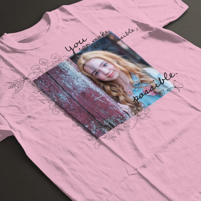 Holly-Hobbie-You-Can-Make-The-Impossible-Possible-Dark-Text-Kids-T-Shirt