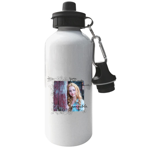 Holly-Hobbie-You-Can-Make-The-Impossible-Possible-Dark-Text-Aluminium-Sports-Water-Bottle