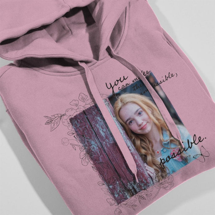 Holly-Hobbie-You-Can-Make-The-Impossible-Possible-Dark-Text-Womens-Hooded-Sweatshirt