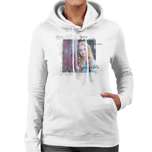 Holly-Hobbie-You-Can-Make-The-Impossible-Possible-Dark-Text-Womens-Hooded-Sweatshirt