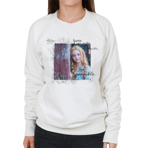 Holly-Hobbie-You-Can-Make-The-Impossible-Possible-Dark-Text-Womens-Sweatshirt