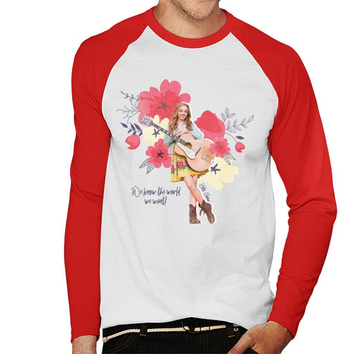 Holly-Hobbie-We-Know-The-World-We-Want-Mens-Baseball-Long-Sleeved-T-Shirt
