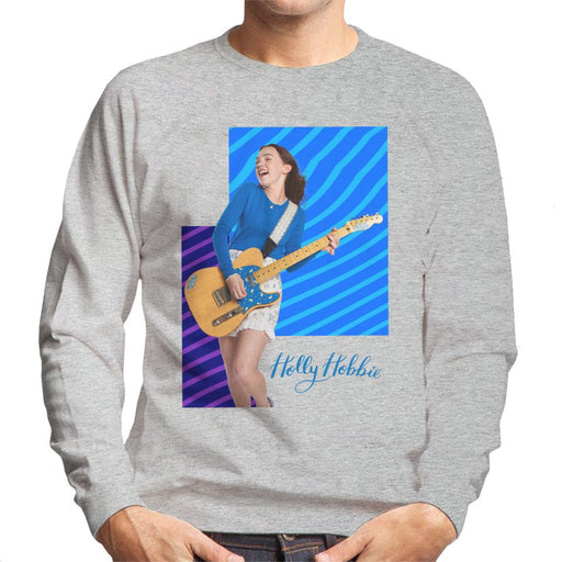 Holly-Hobbie-Playing-Guitar-Mens-Sweatshirt