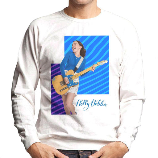 Holly-Hobbie-Playing-Guitar-Mens-Sweatshirt