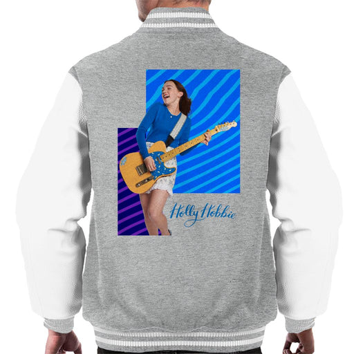 Holly-Hobbie-Playing-Guitar-Mens-Varsity-Jacket