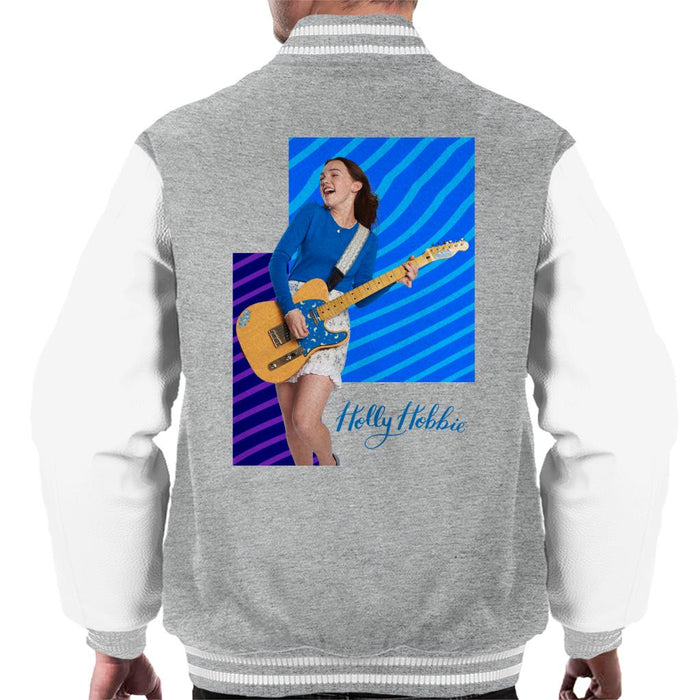 Holly-Hobbie-Playing-Guitar-Mens-Varsity-Jacket