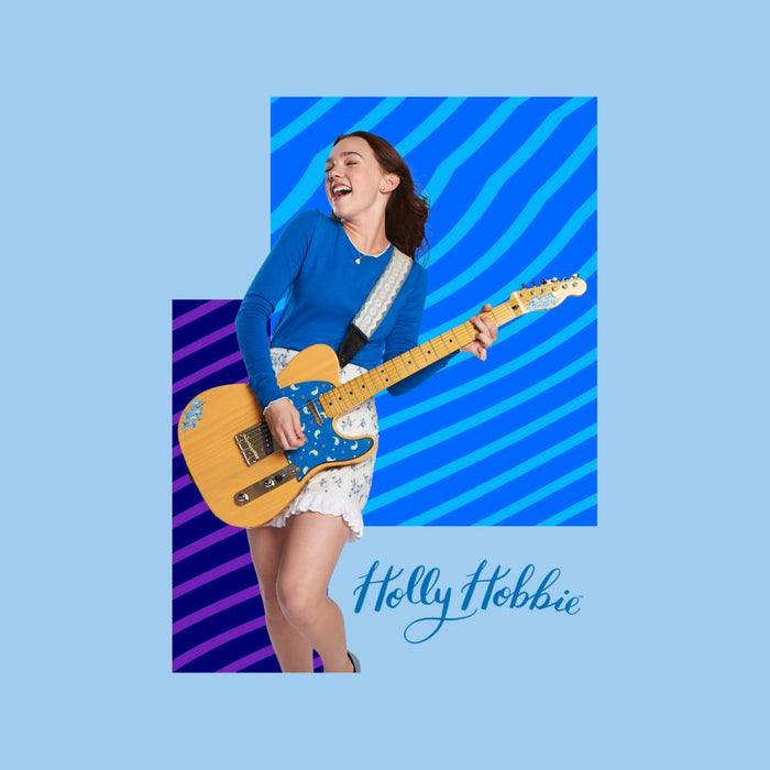 Holly-Hobbie-Playing-Guitar-Womens-T-Shirt