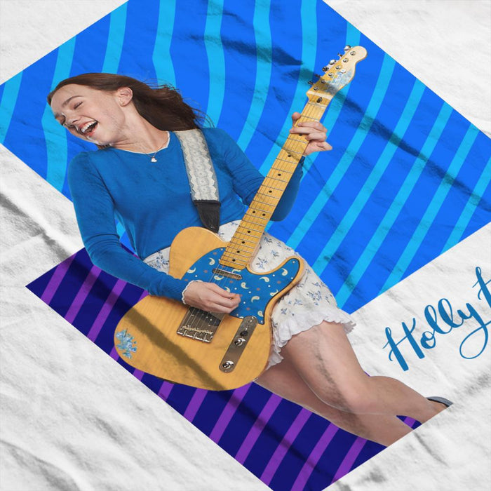 Holly-Hobbie-Playing-Guitar-Mens-Baseball-Long-Sleeved-T-Shirt