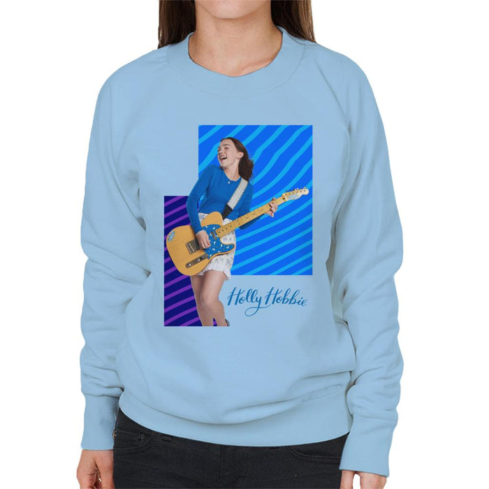 Holly-Hobbie-Playing-Guitar-Womens-Sweatshirt