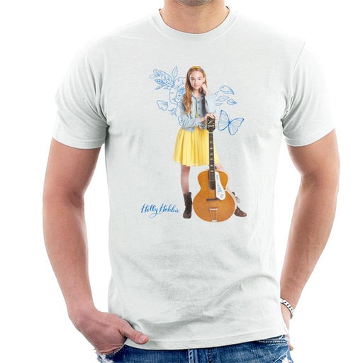 Holly-Hobbie-Blue-Butterfly-Silhouette-Mens-T-Shirt