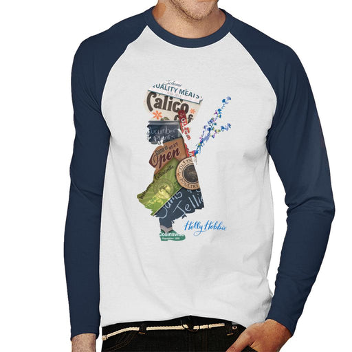 Holly-Hobbie-Welcome-To-Collinsville-Mens-Baseball-Long-Sleeved-T-Shirt
